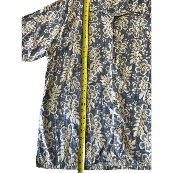 Ocean Pacific OP Longriders Hawaiian Mens XL Button Short Sleeve Shirt Floral - Picture 6 of 8